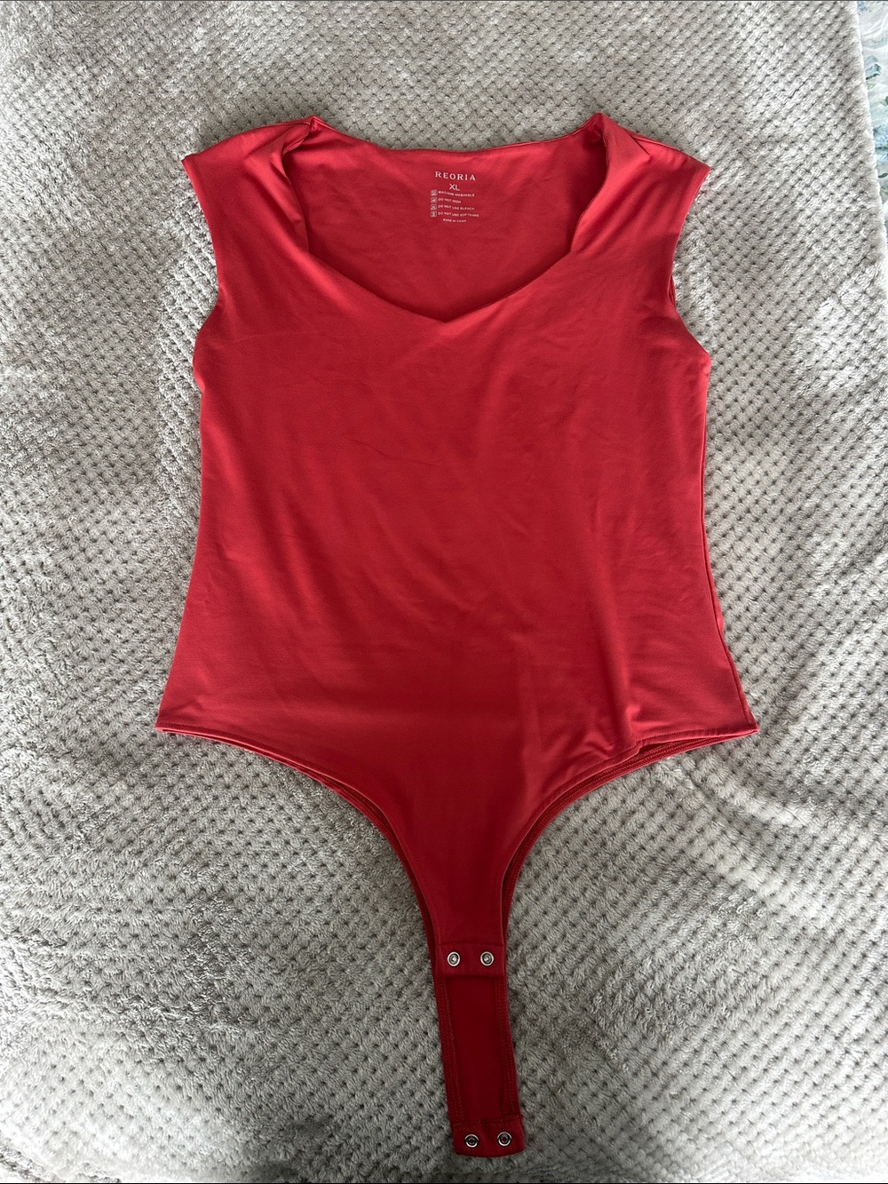 Reoria Red Bodysuit